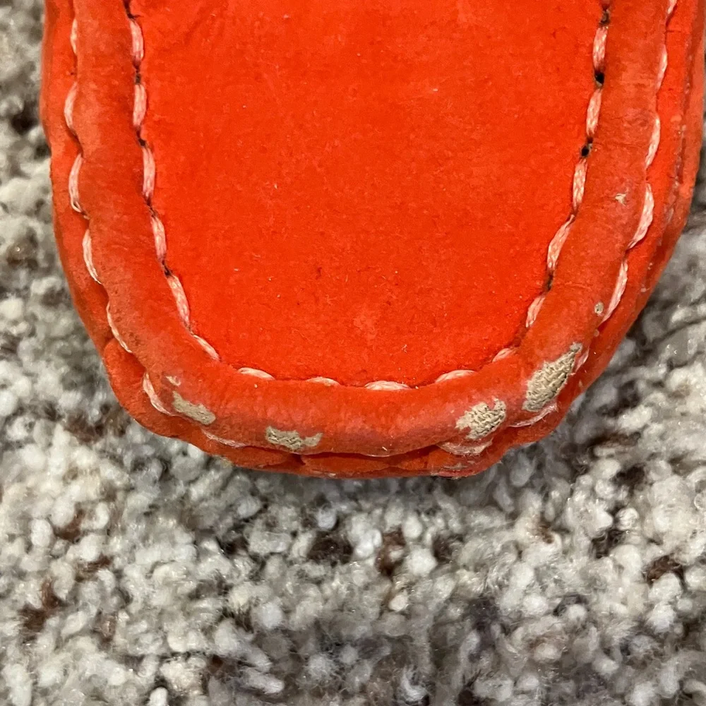 Baby Boy Orange Loafers – Size 6 – Slip-On Dress Shoes